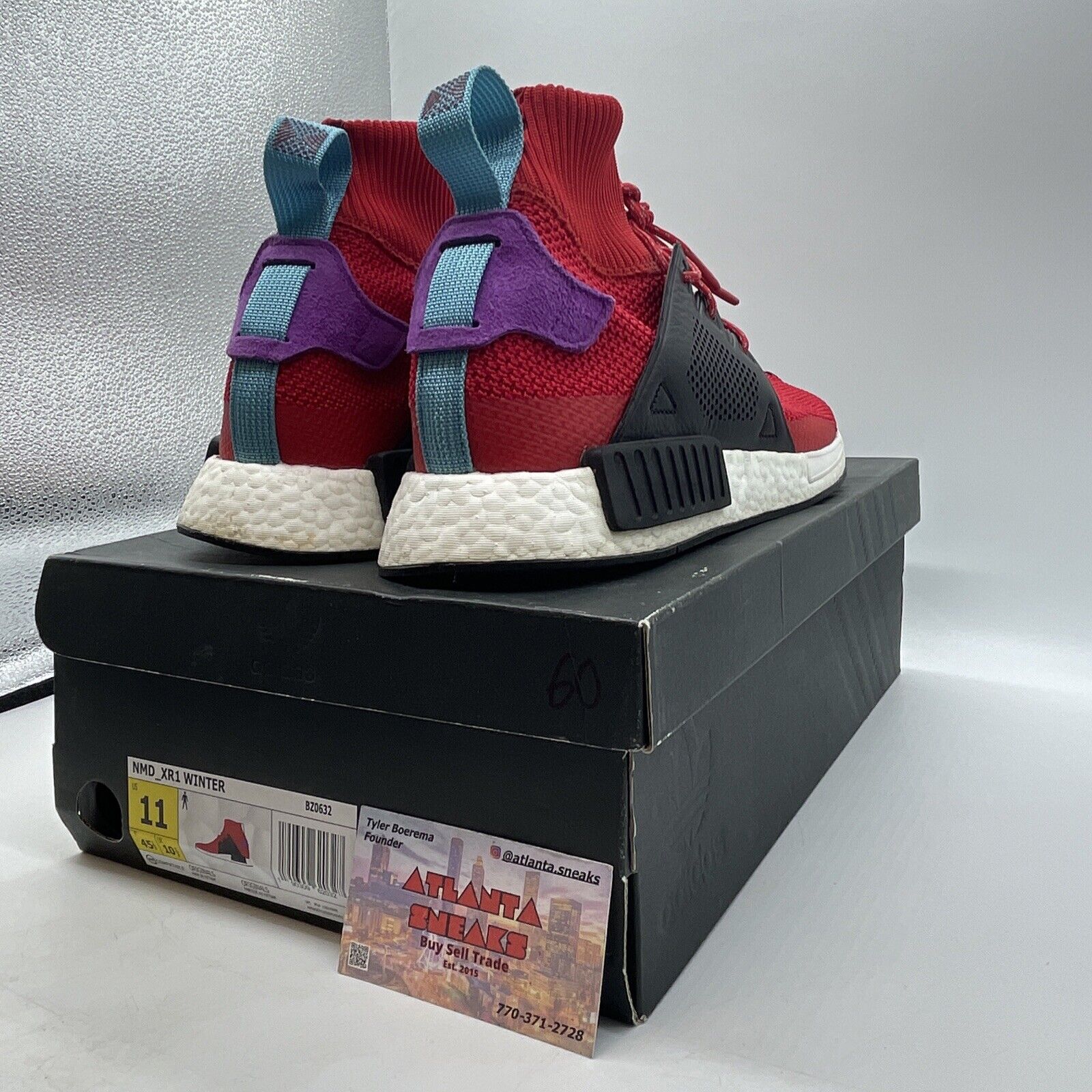 Size 11 - adidas NMD_XR1 Winter Mid Scarlet Red White Black Blue (BZ0632)