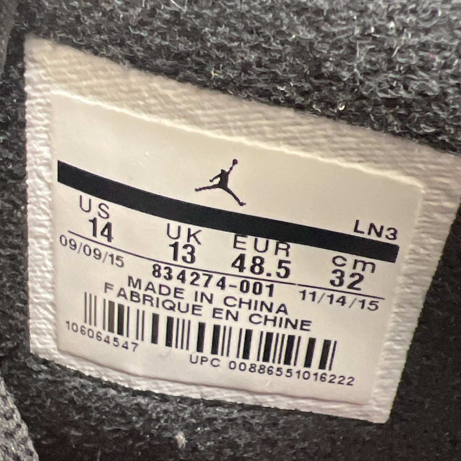 Size 14 - Air Jordan 2 Retro Alternate 87 (834274-001)