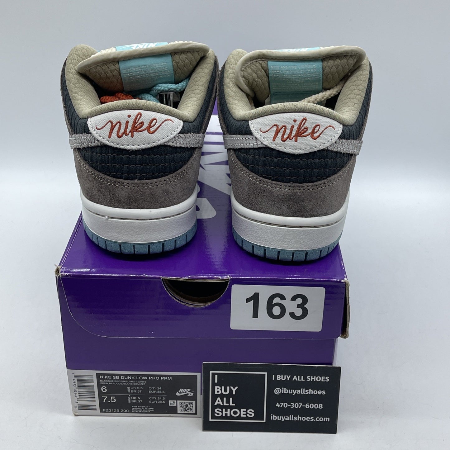 Size 6 - Nike Dunk SB Low Big Money Savings Brown Black Suede (FZ3129-200)