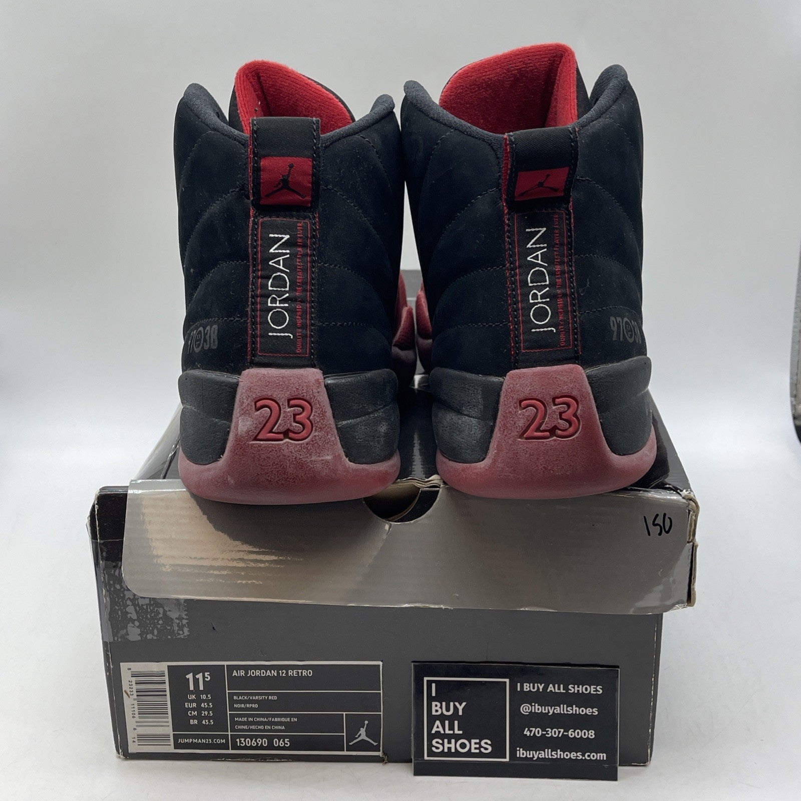 Size 11.5 - Air Jordan 12 Retro 2009 Flu Game (130690-065)