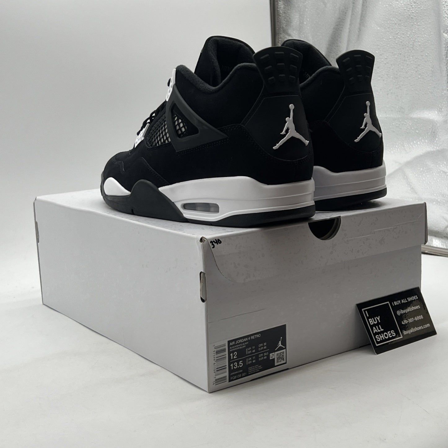 Size 12 - Air Jordan 4 Retro White Thunder (FQ8138-001)