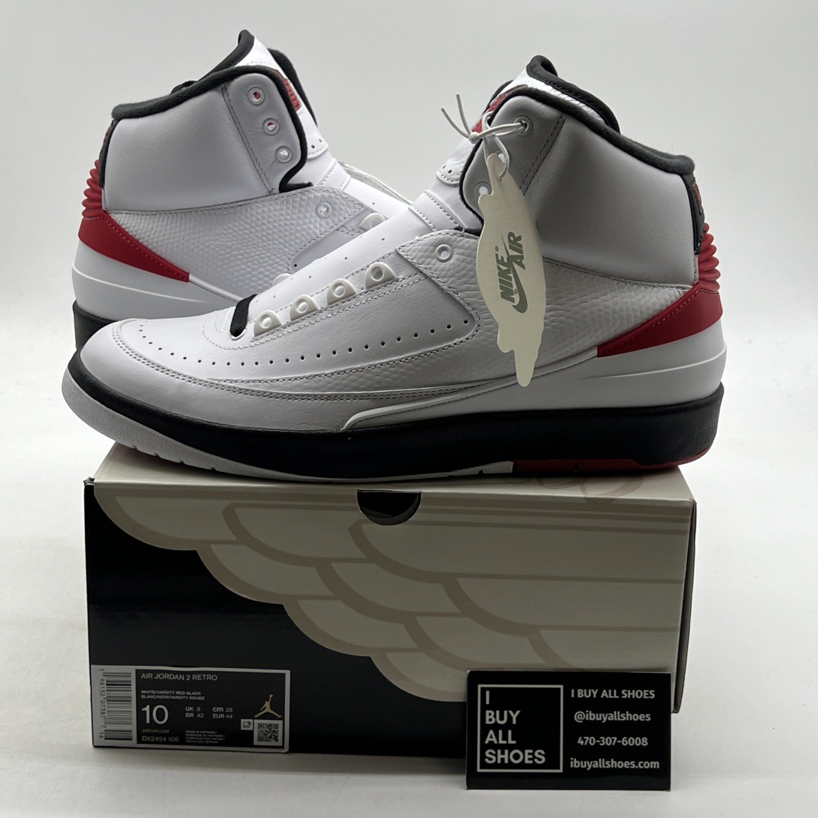 Size 10 - Air Jordan 2 Retro Mid Chicago (DX2454-106)