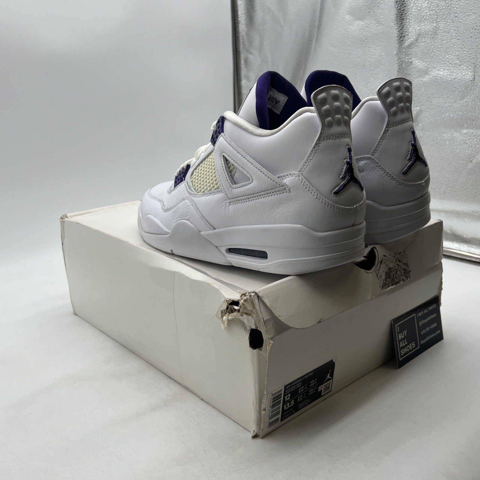 Size 12 - Air Jordan 4 Retro Mid Purple Metallic (CT8527-115)