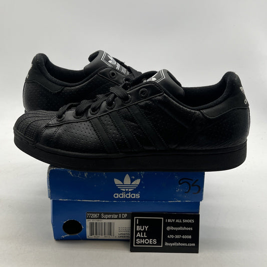 Size 11 - Adidas Super Star II CBlack/CBlack Originals (772067)