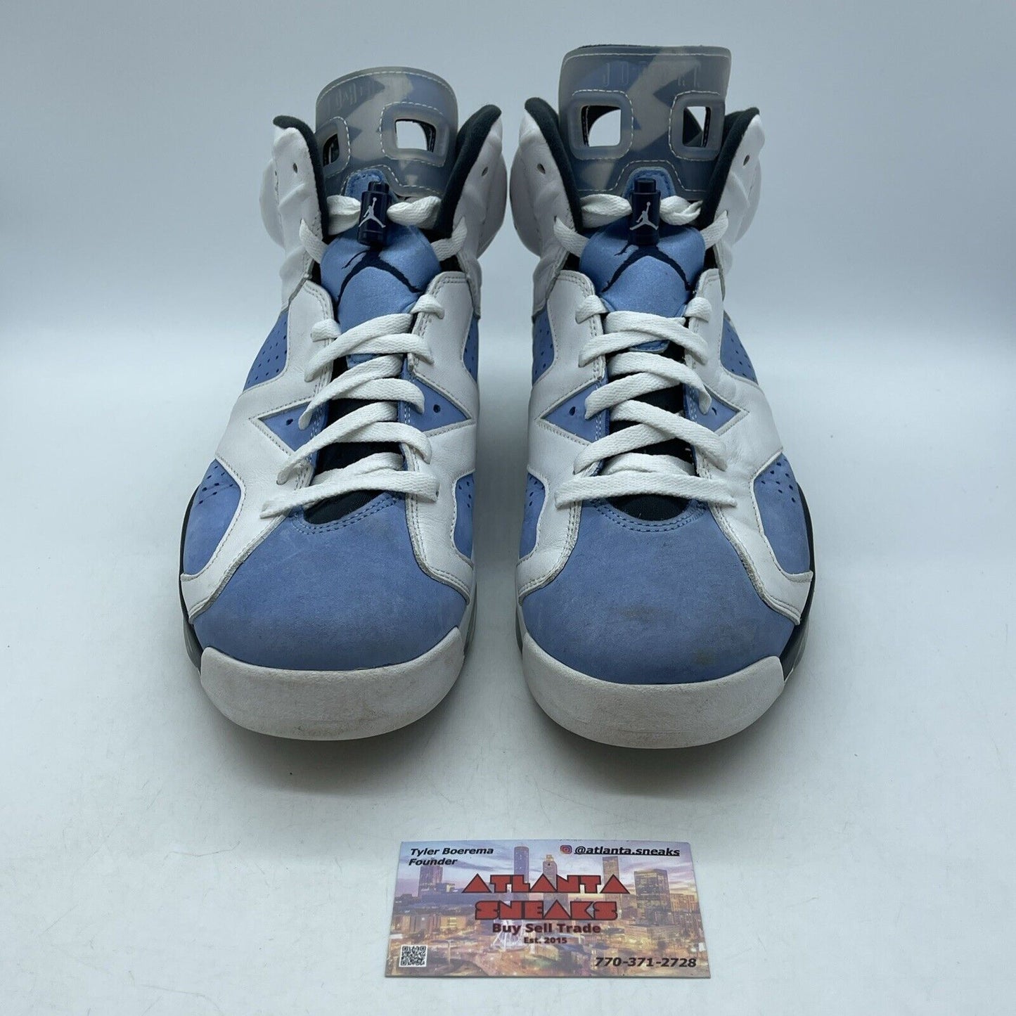 Size 12 - Jordan 6 Retro Mid UNC Home Blue Suede White Leather (CT8529-410)