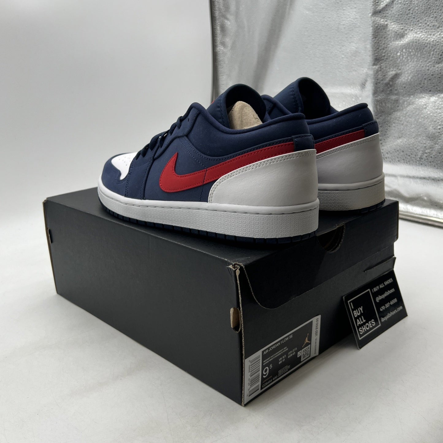Size 9.5 - Air Jordan 1 Low USA - CZ8454-400