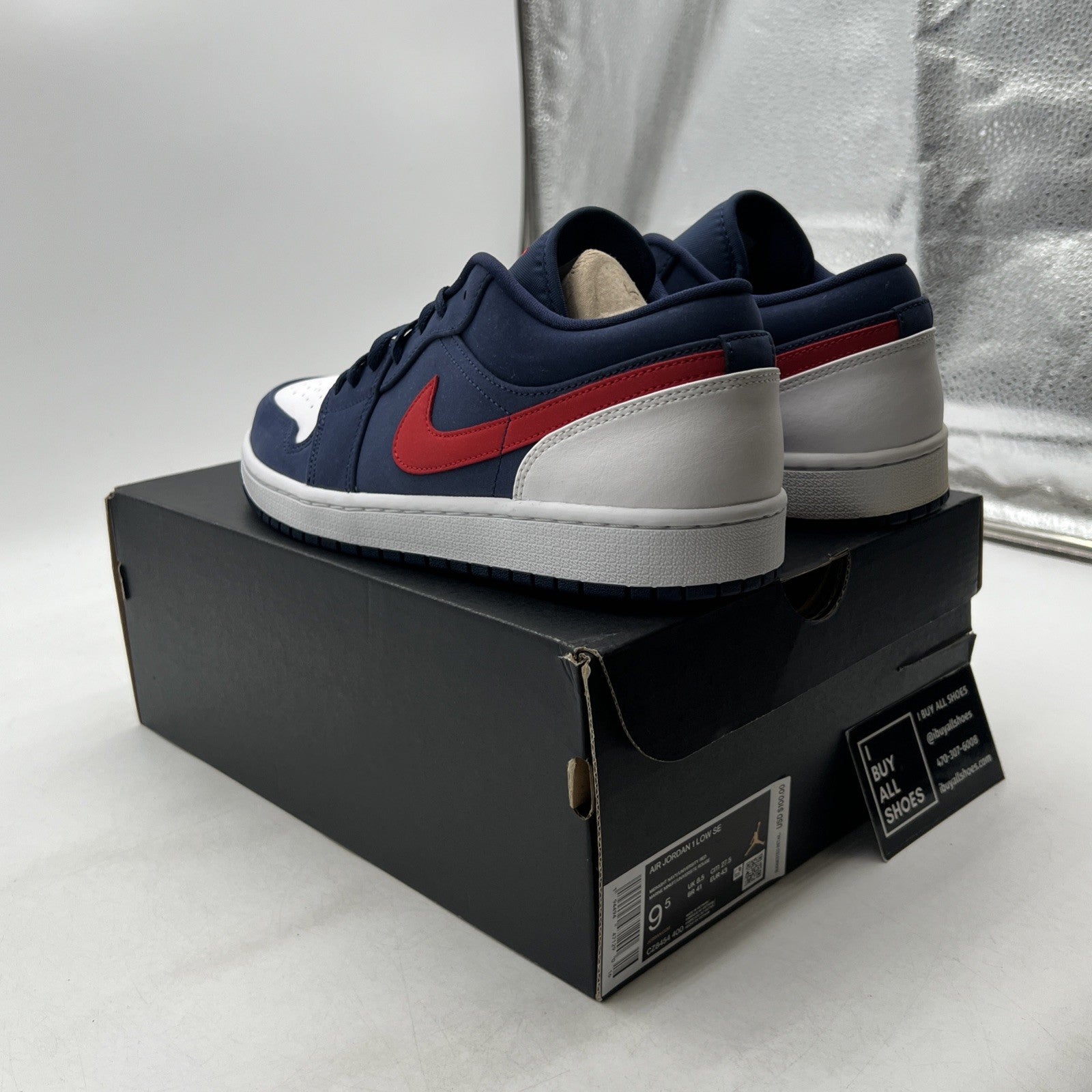 Size 9.5 - Air Jordan 1 Low USA - CZ8454-400