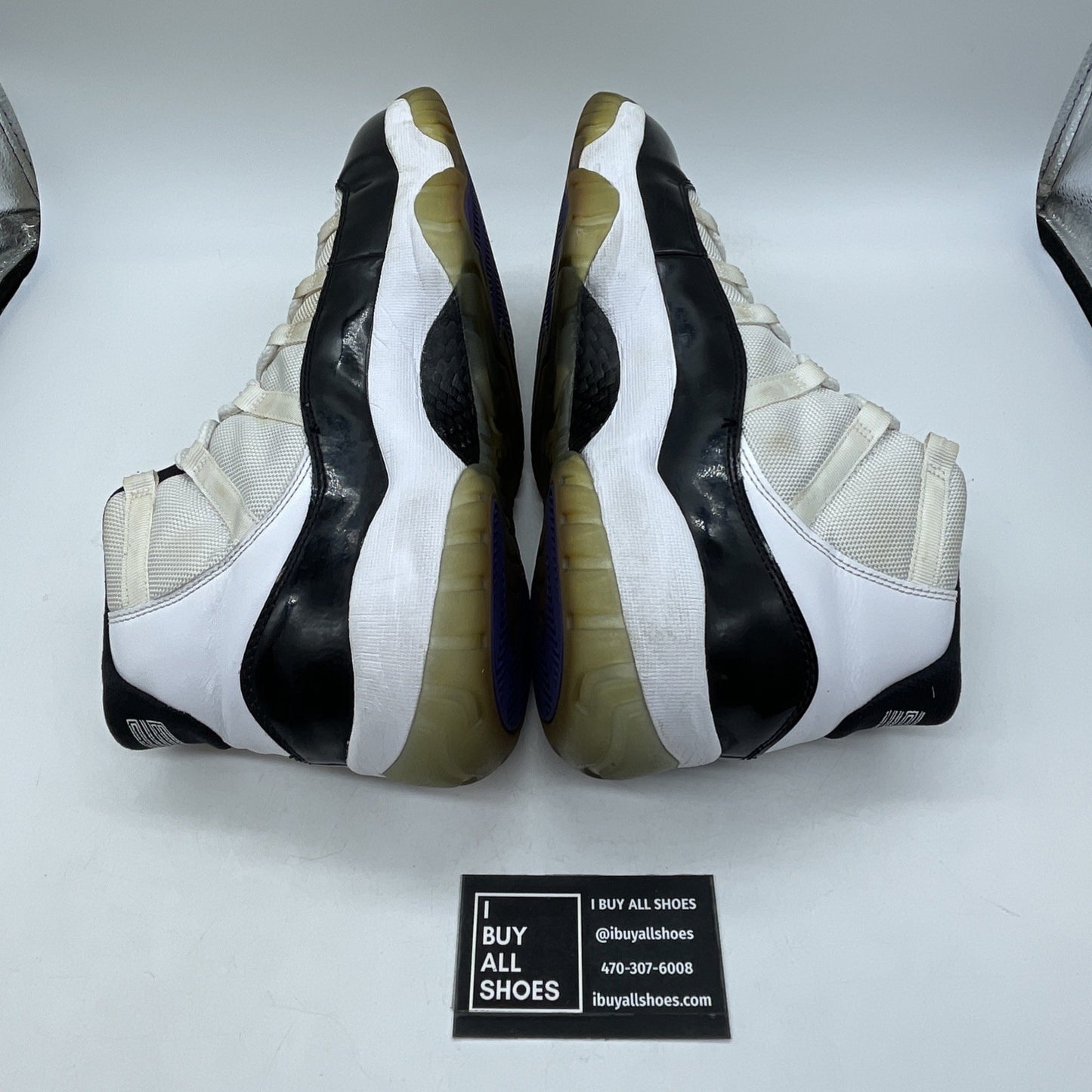 Size 12 - Jordan 11 Retro Concord Black White Leather Suede (378037-107)
