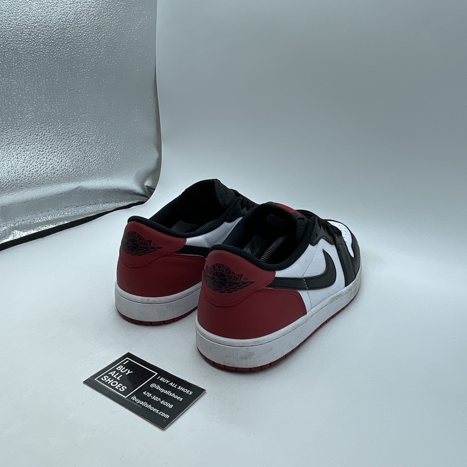 Size 13 - Air Jordan 1 Retro OG Low Black Toe (CZ0790-106)