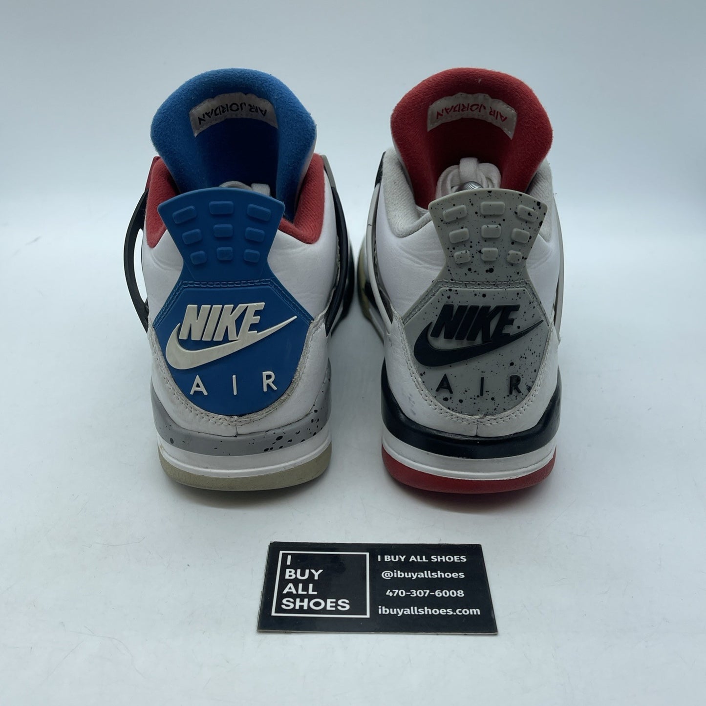 Size 9 - Jordan 4 Retro SE Mid What The 4 White Grey Leather (CI1184-146)
