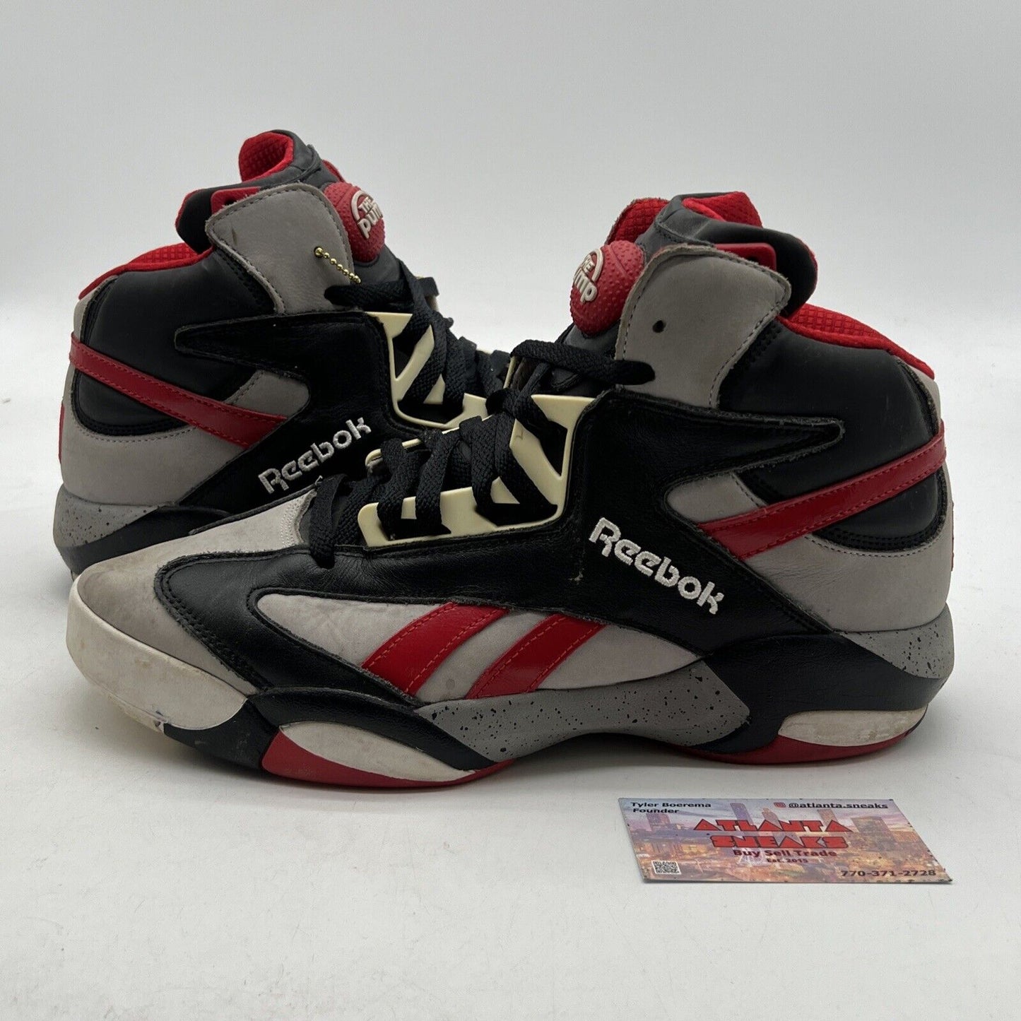 Size 11 - New Reebok Shaq Attaq Brick City Red Black OG 2013 NBA