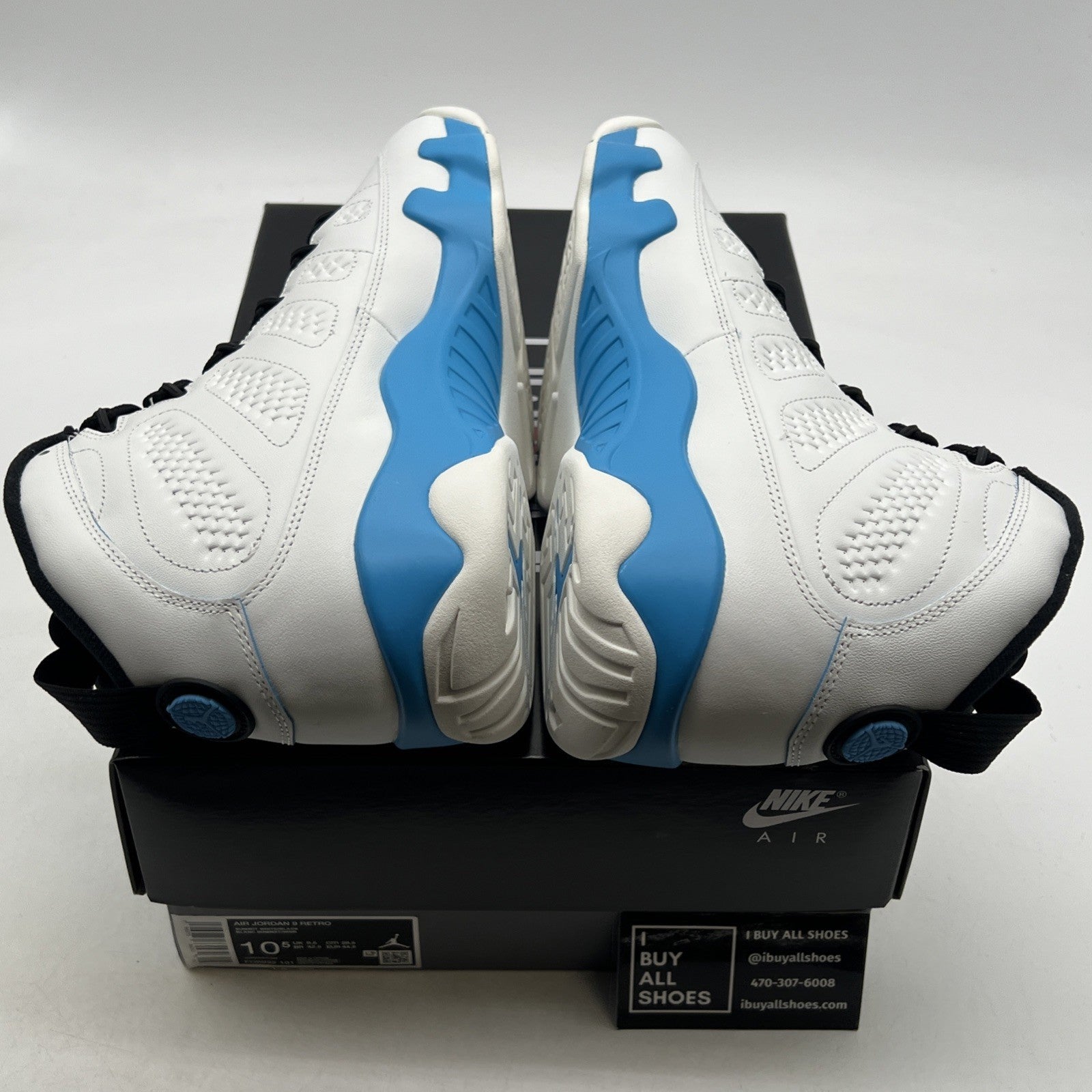 Size 10.5 - Air Jordan 9 Retro 2024 Powder Blue (FQ8992-101)