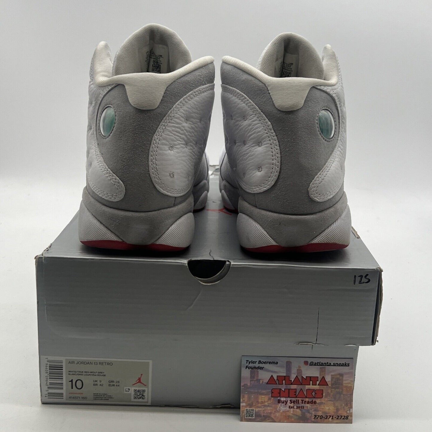 Size 10 - Air Jordan 13 Retro White Wolf Grey (414571-160)