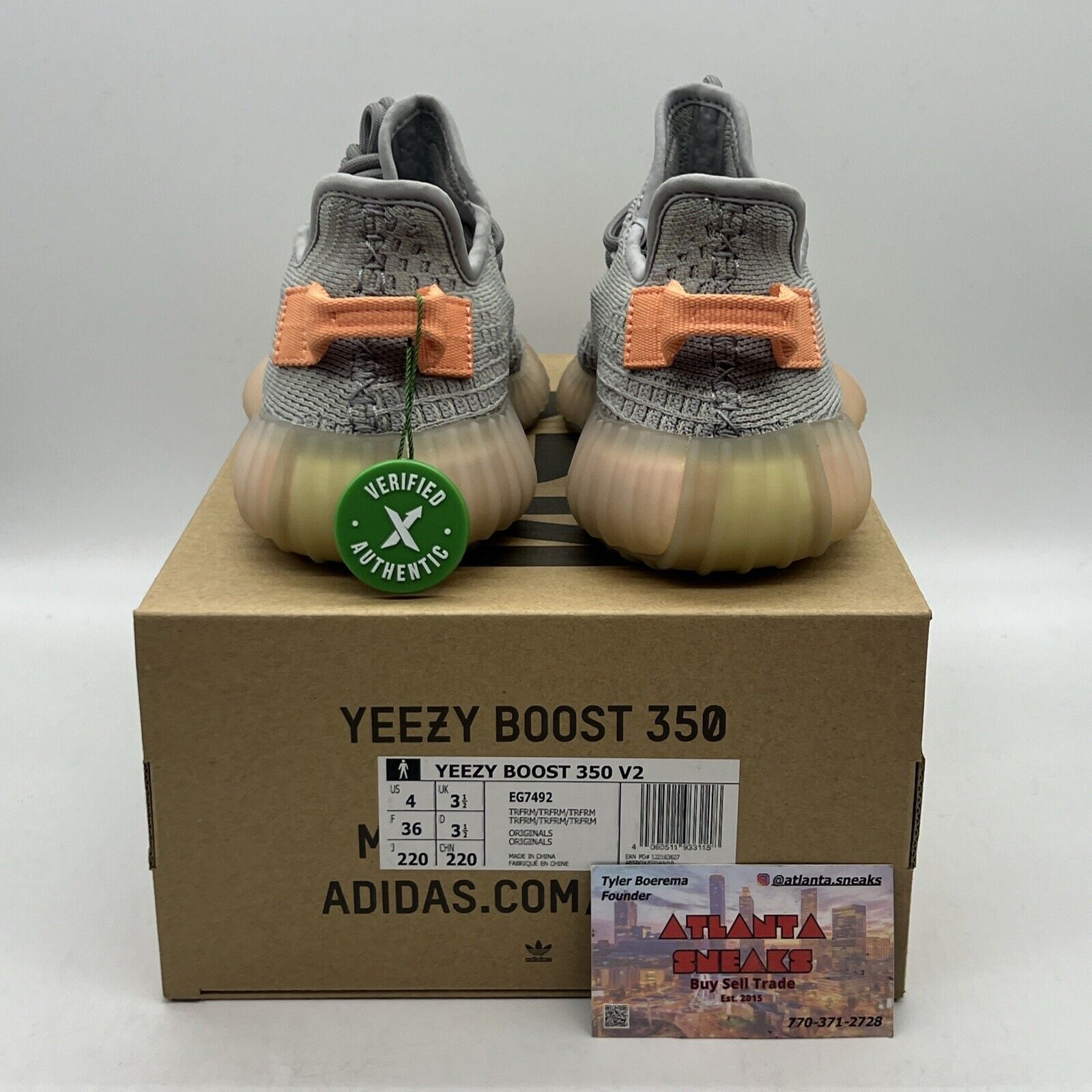 Size 4 - adidas Yeezy Boost 350 V2 True Form Brand New Og All