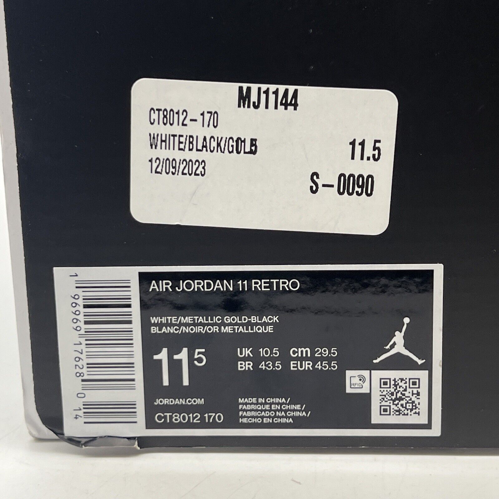 Size 11.5 - Jordan 11 Retro Mid Gratitude / Defining Moments Black (CT8012-170)