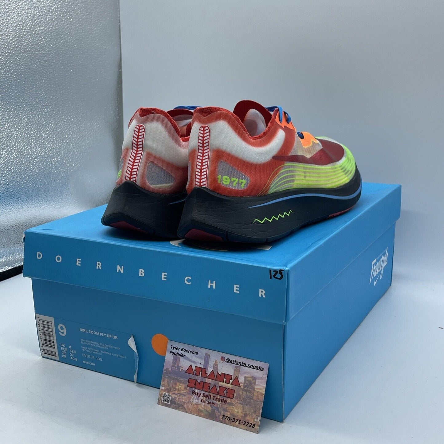 Size 9 - Nike Zoom Fly SP 2018 Doernbecher Green Black Blue Suede (BV8734-100)