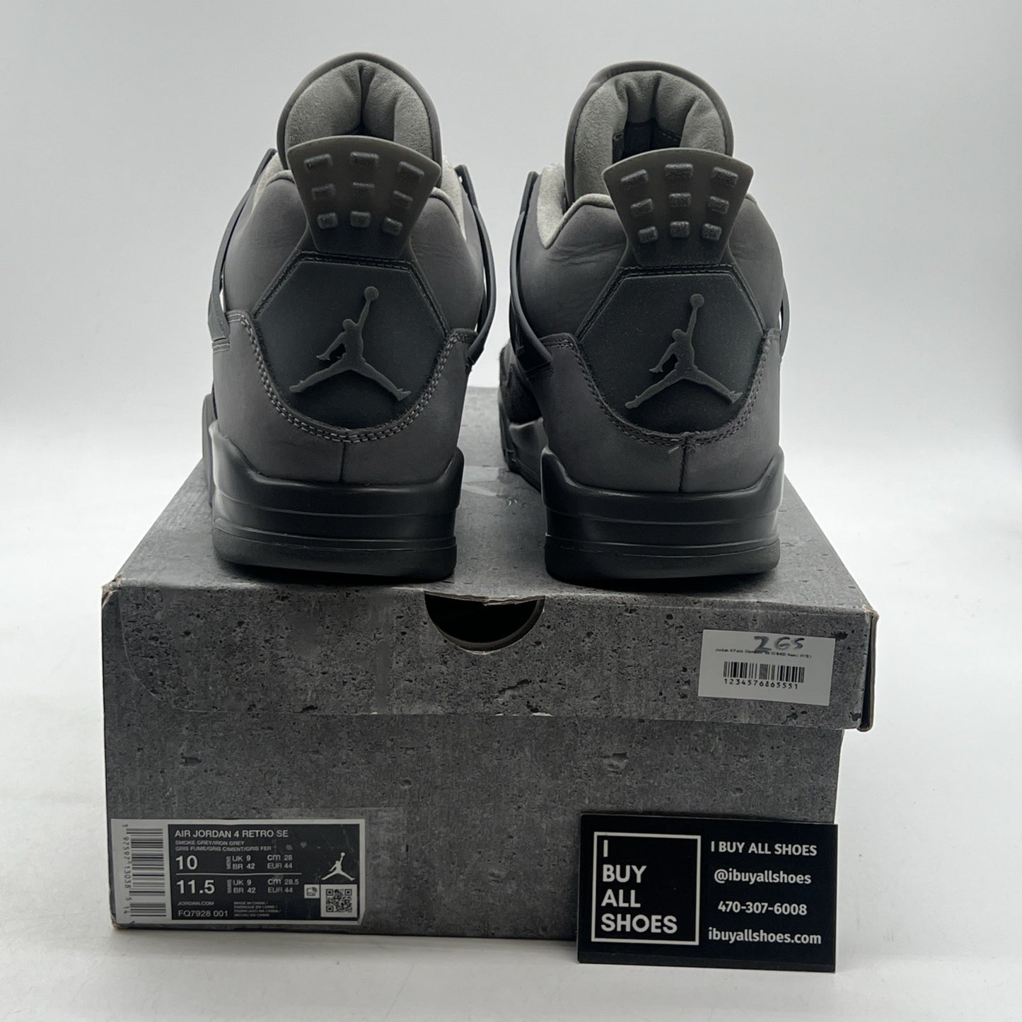 Size 10 - Air Jordan 4 Retro SE Wet Cement (FQ7928-001)