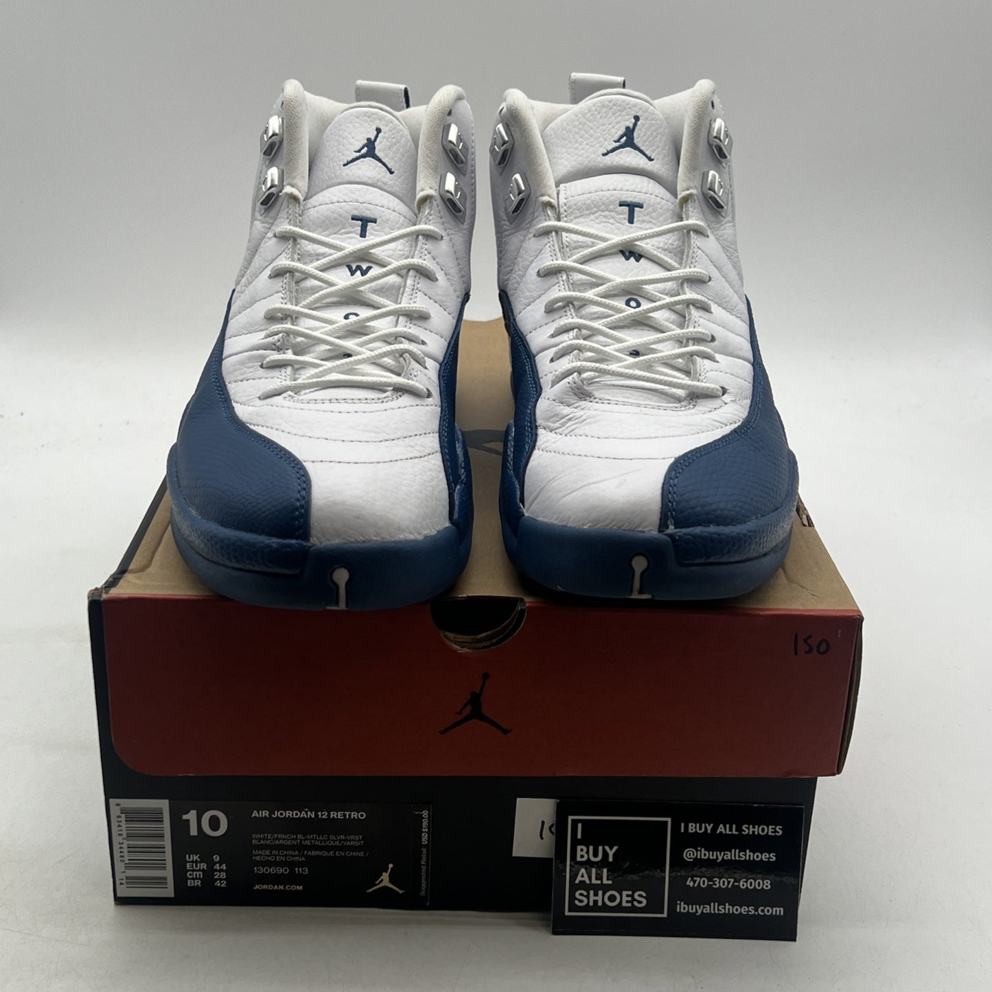 Size 10 - Air Jordan 12 Retro French Blue 2016 (130690-113)