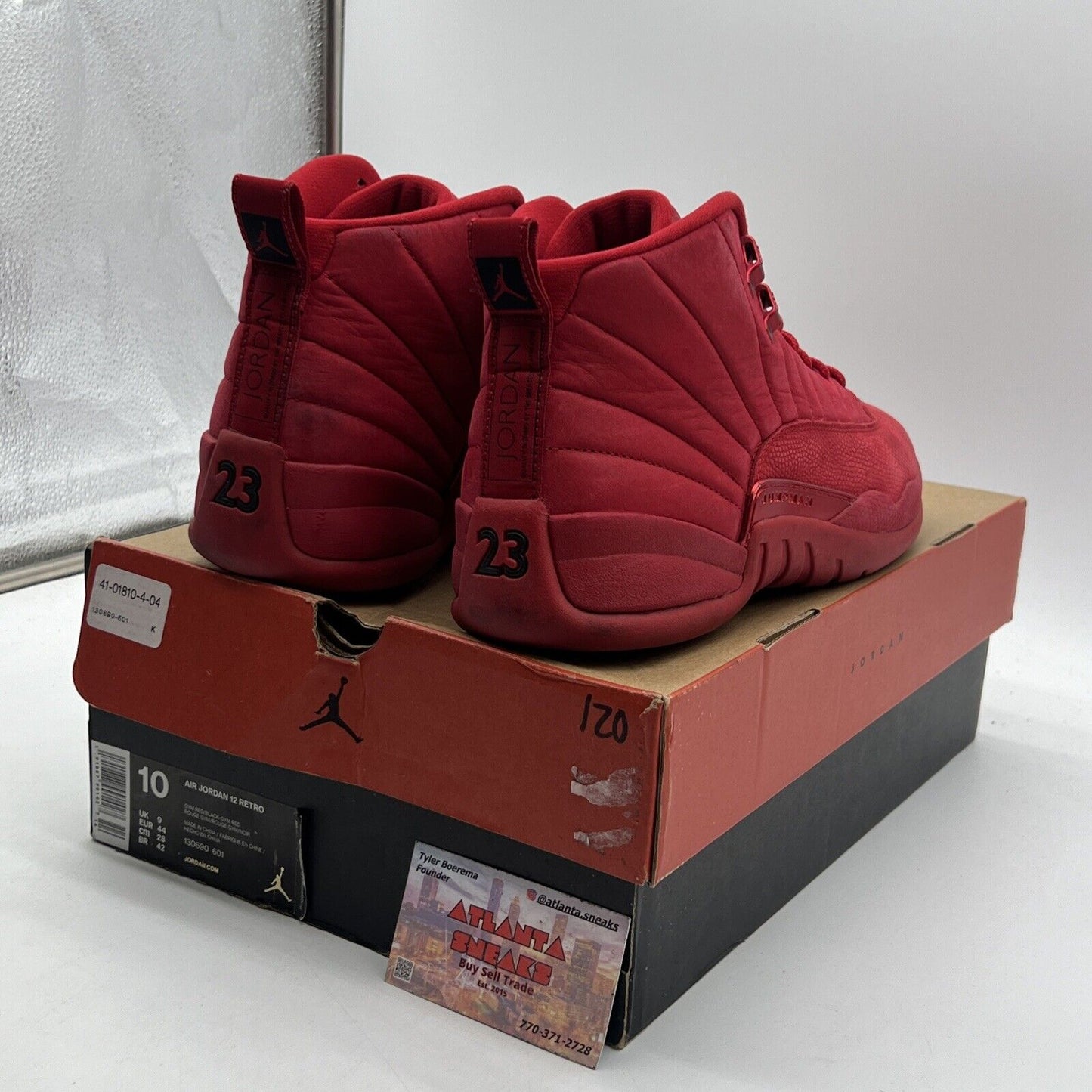 Size 10 - Air Jordan 12 Retro Gym Red Suede (130690-601)