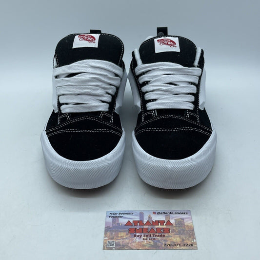 Size 9.5 - Vans Knu Skool Black White Suede Leather (VN0009QC6BT)