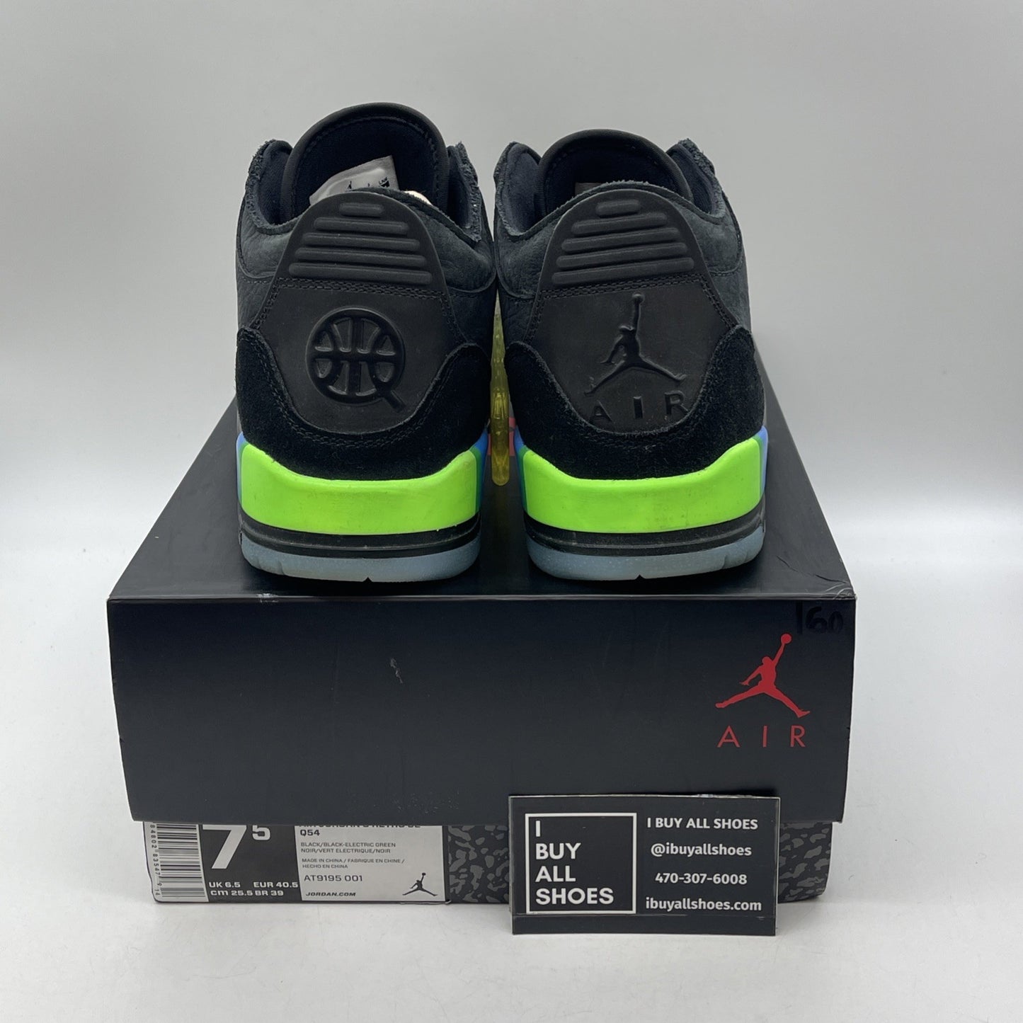 Size 7.5 - Air Jordan 3 Retro SE Quai 54 2018 (AT9195-001)