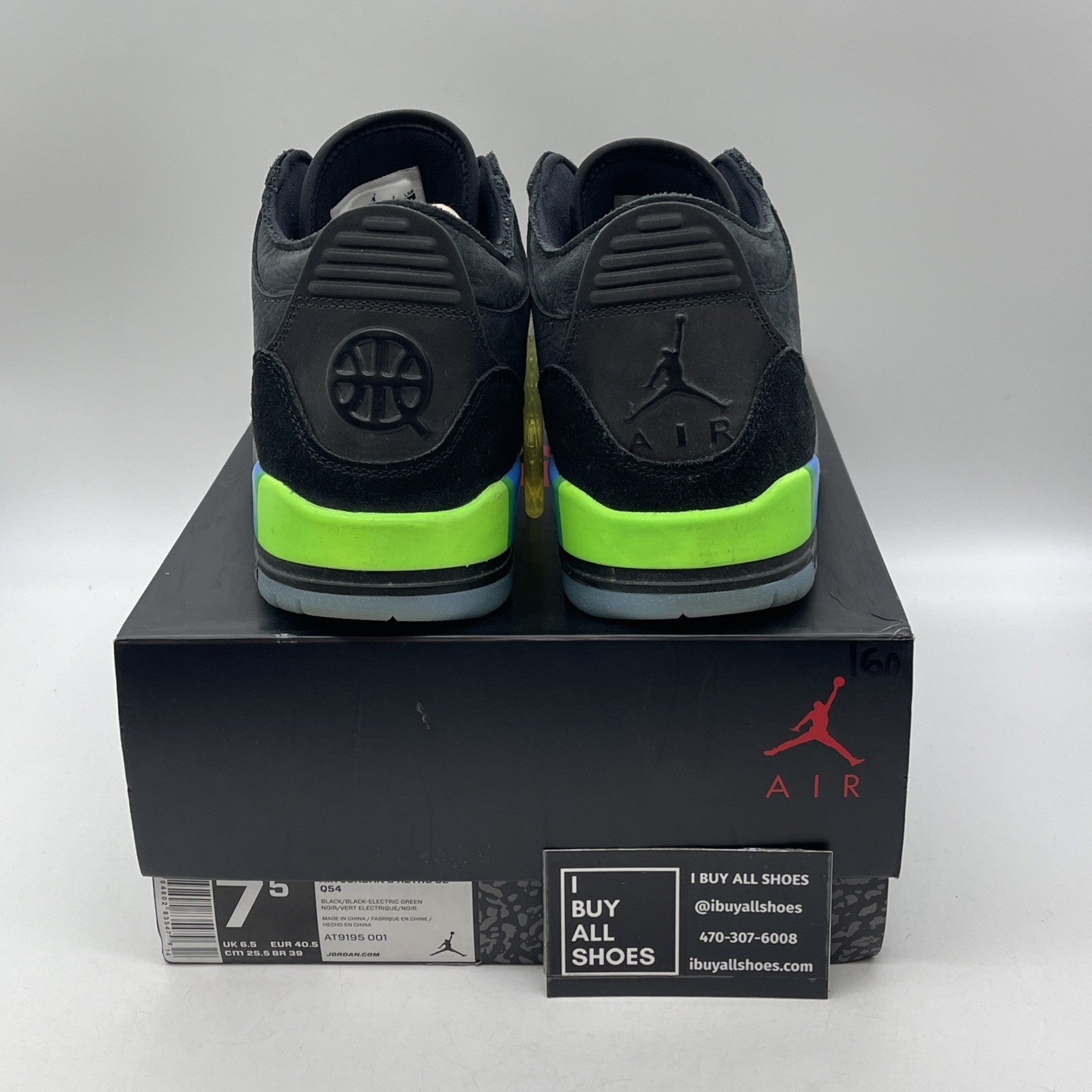 Size 7.5 - Air Jordan 3 Retro SE Quai 54 2018 (AT9195-001)