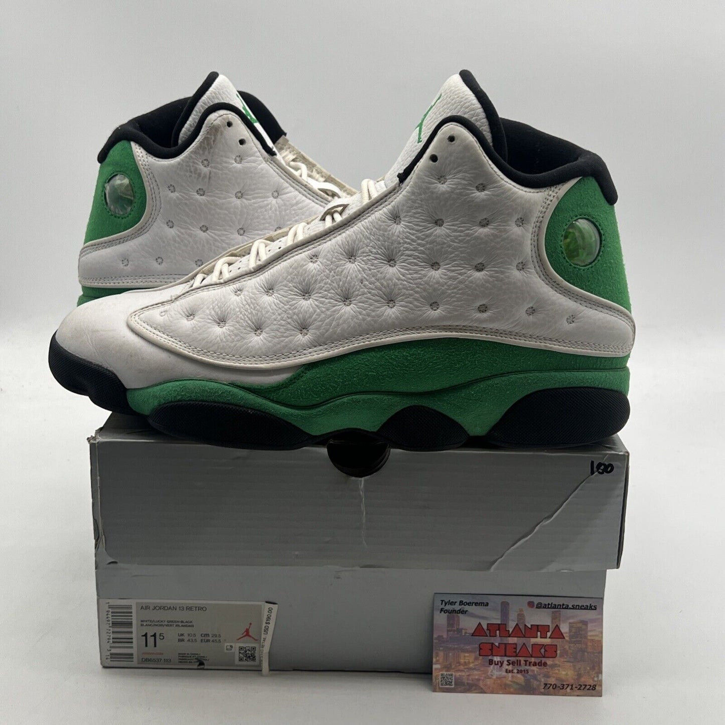 Size 11.5 - Air Jordan 13 Retro Lucky Green 2020 - (DB6537-113)