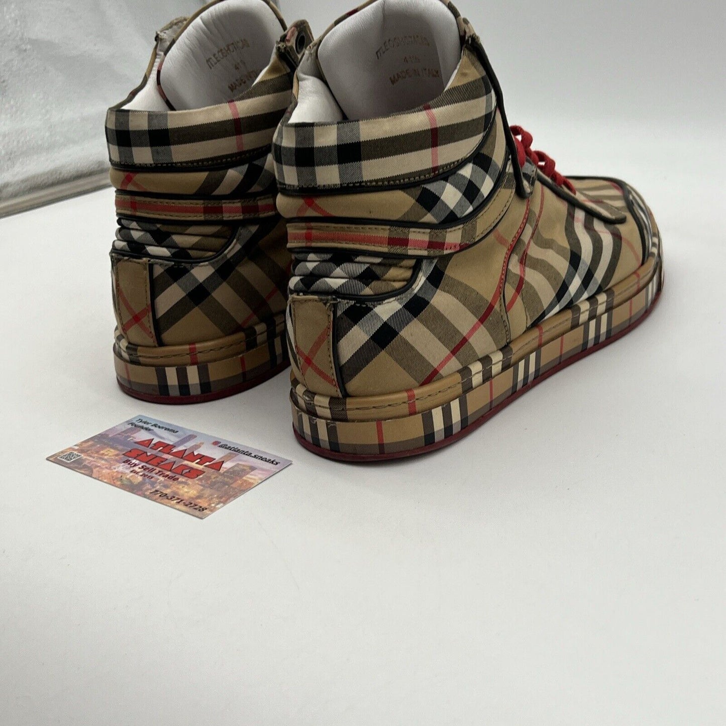 Size 8.5 - Burberry High Top Sneakers