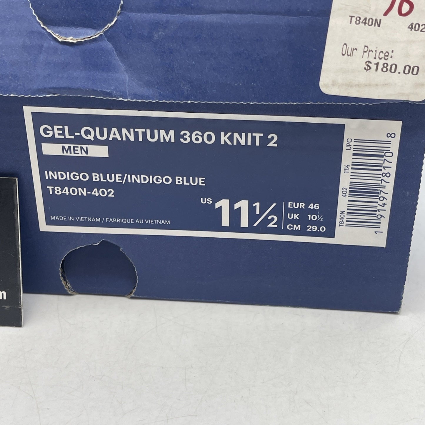 Size 11.5 - ASICS Gel Quantum 360 Knit Navy Blue (T84ON)