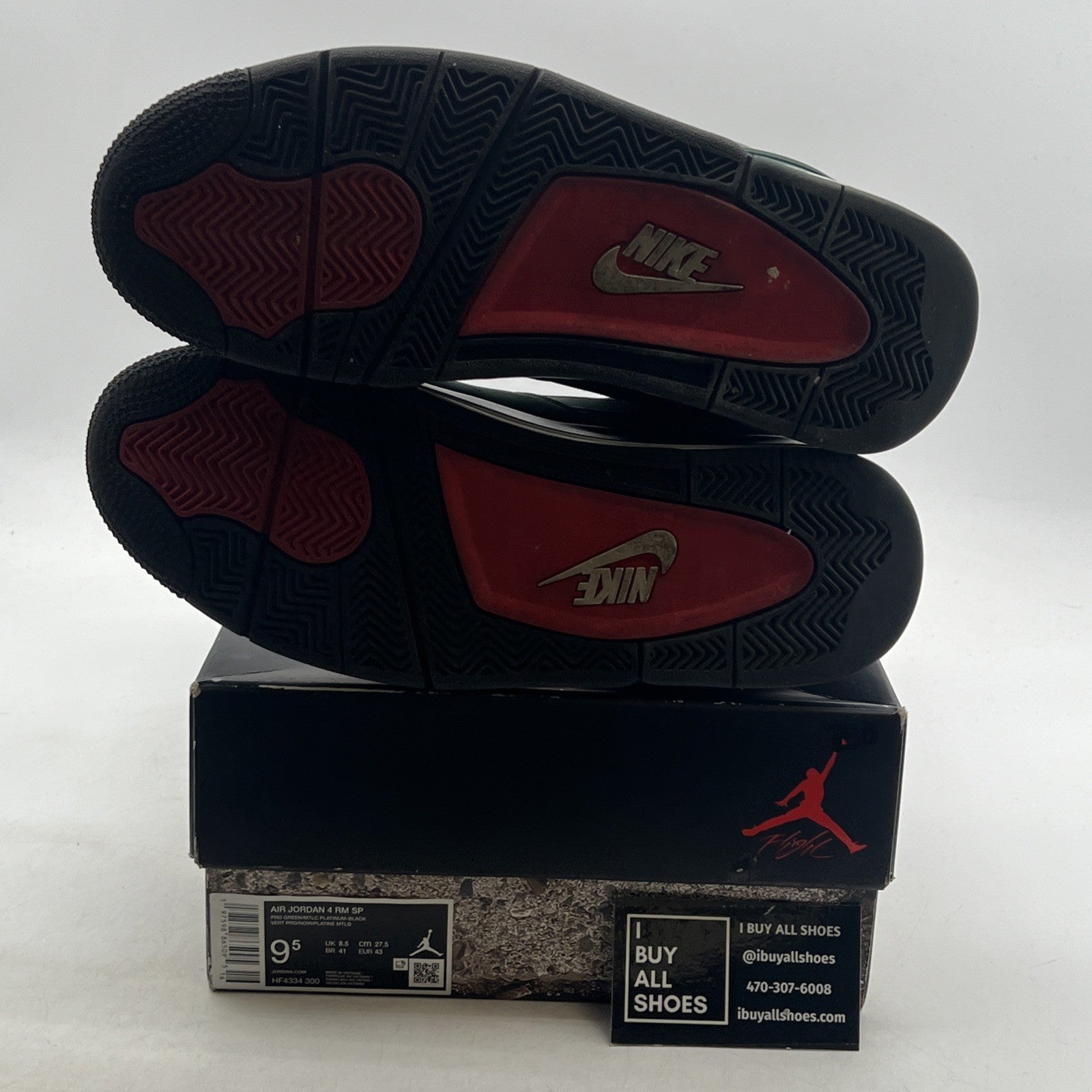Size 9.5 - Nigel Sylvester x Air Jordan 4 RM SP Fence Green (HF4334-300)