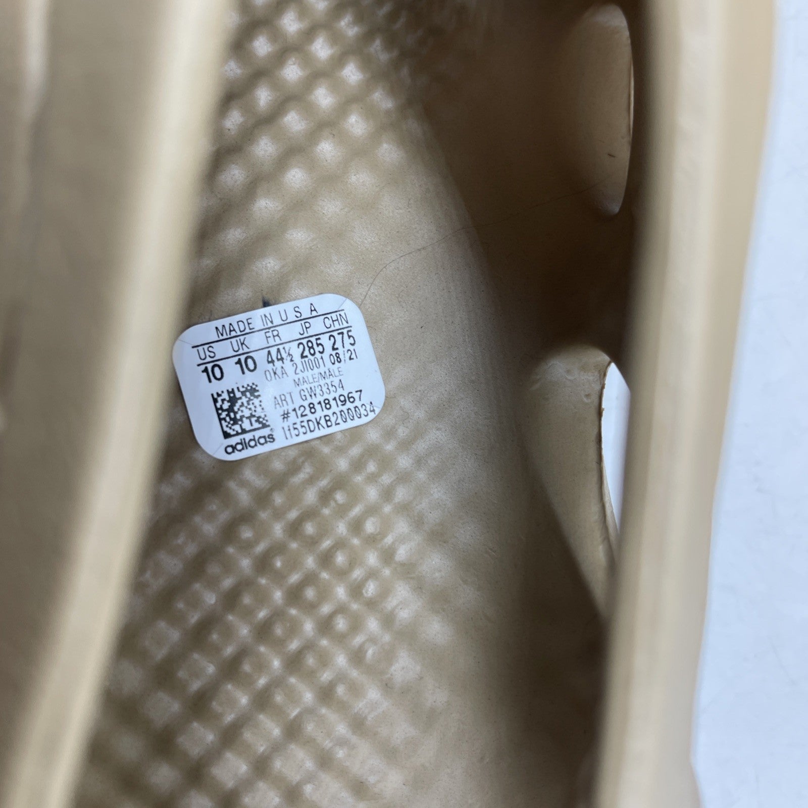 Size 10 - adidas Yeezy Foam RNNR Ochre (GW3354)