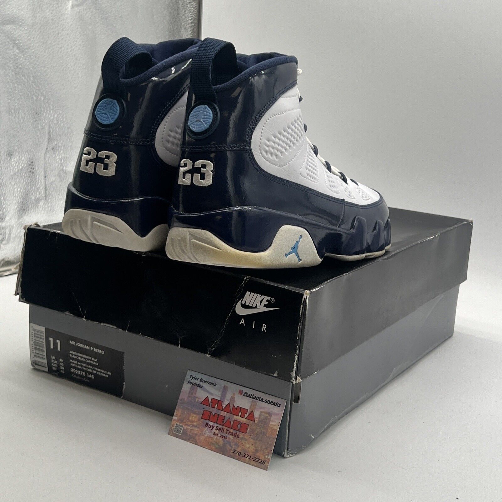 Size 11 - Air Jordan 9 Retro UNC (302370-145)