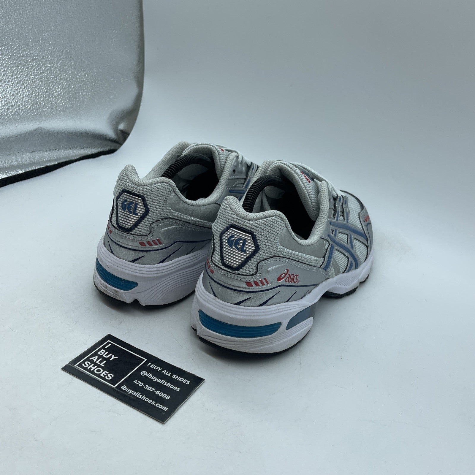 Size 9.5 - ASICS Gel 1090 Pure Silver Teal (1201A484)