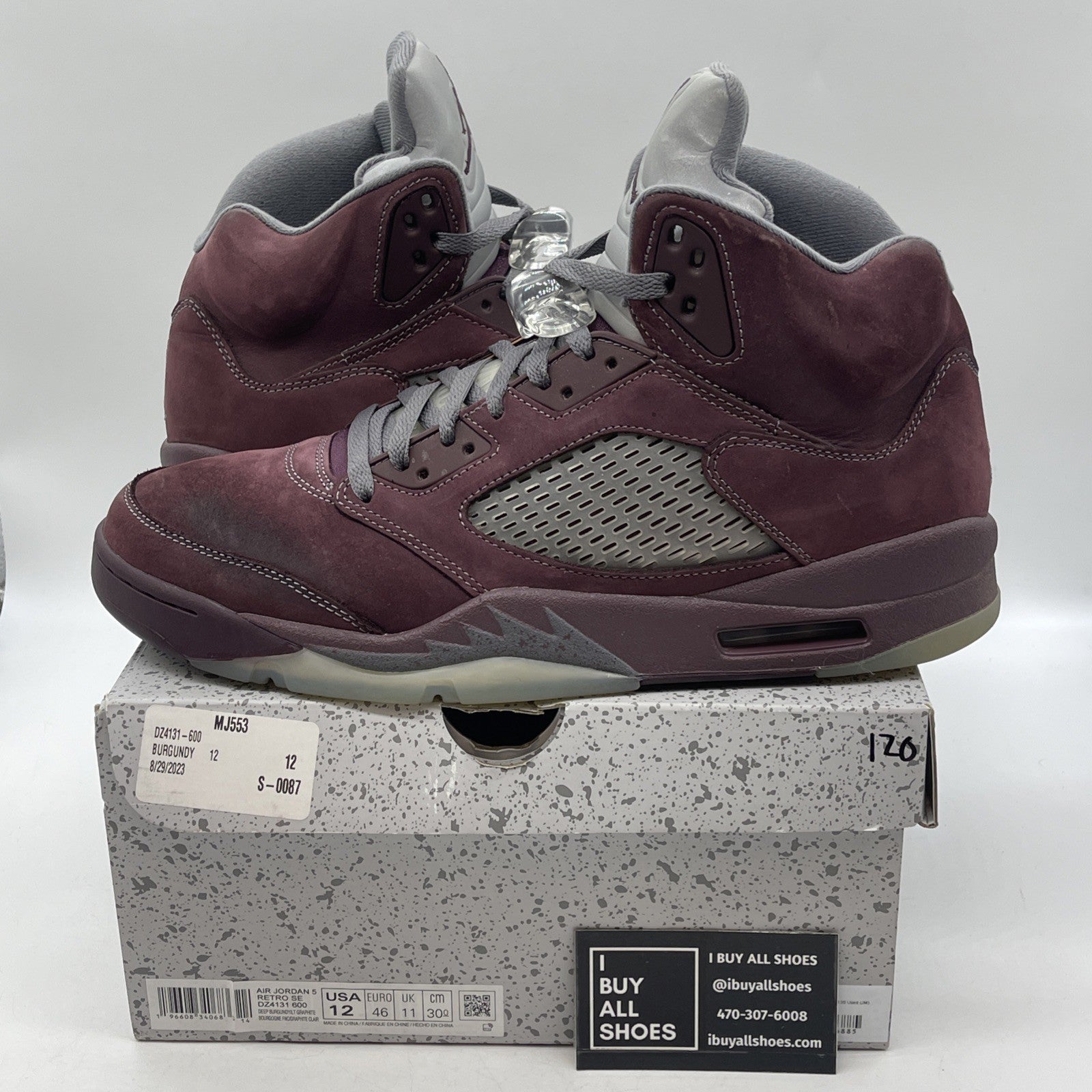 Size 12 - Air Jordan 5 Retro SE 2023 Burgundy (DZ4131-600)