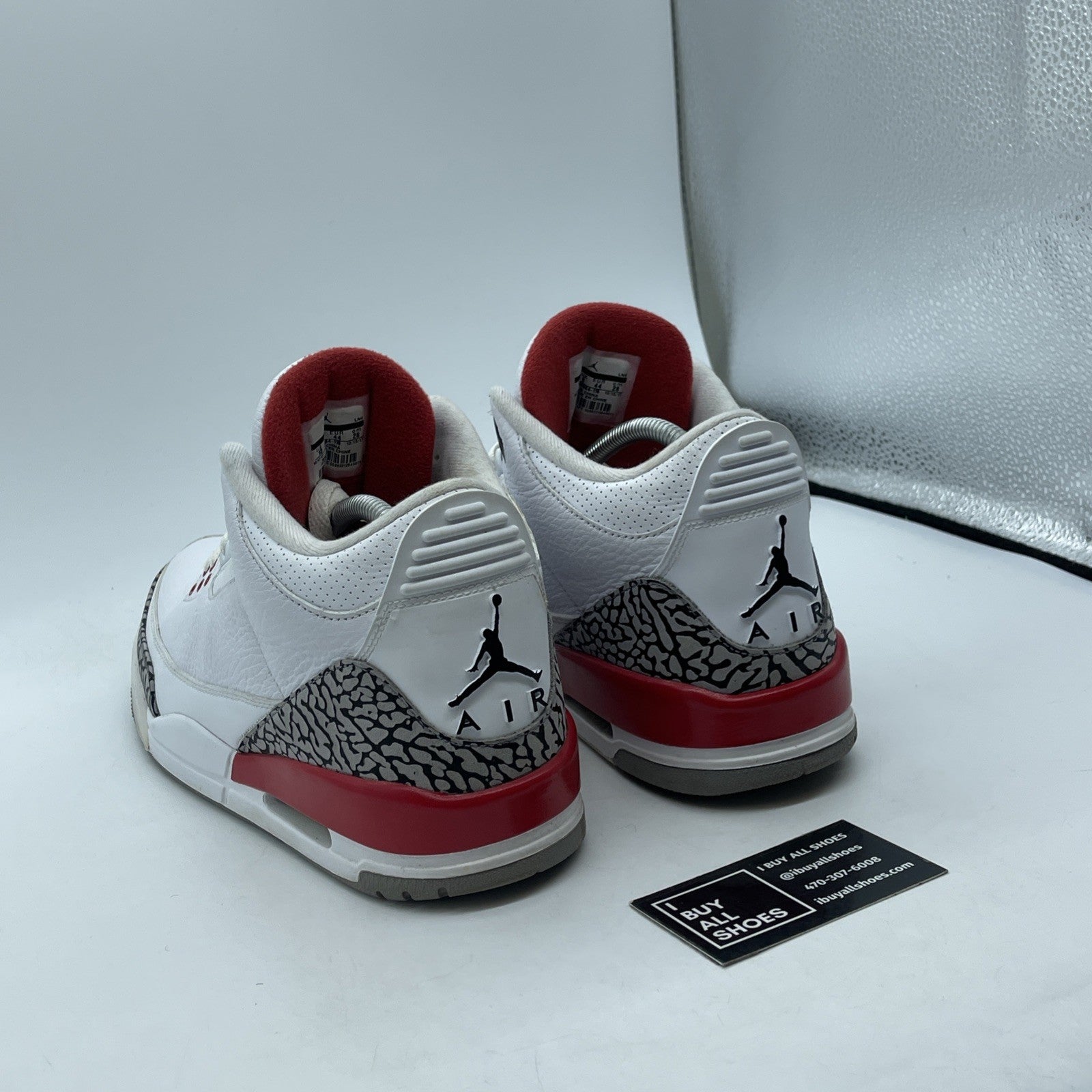 Size 10 - Jordan 3 Retro Hall of Fame 2018 Grey White Leather (136064-116)