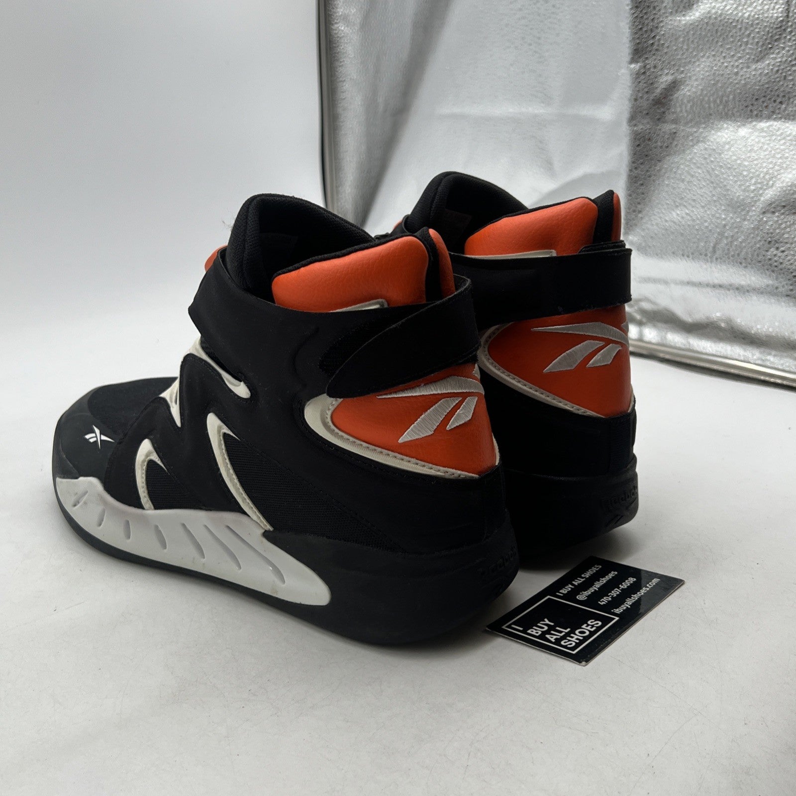 Size 12 - Reebok Basketball Shoes Black White Classics Instapump Fury Zone