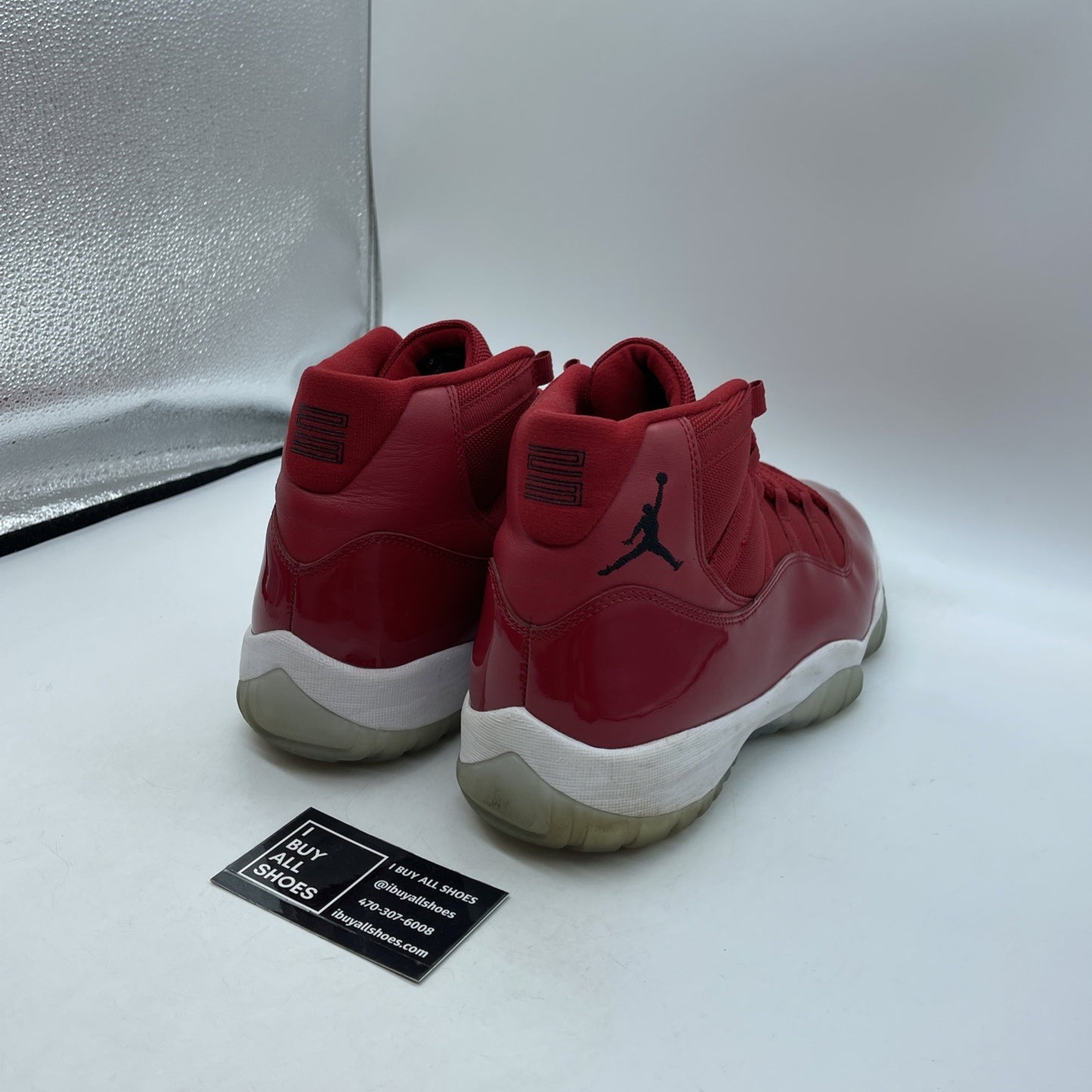 Size 12 - Jordan 11 Retro High Win Like '96 Red Suede Leather (378037-623)