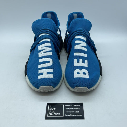 Size 11 - adidas Pharrell x NMD Human Race Blue White Black (BB0618)