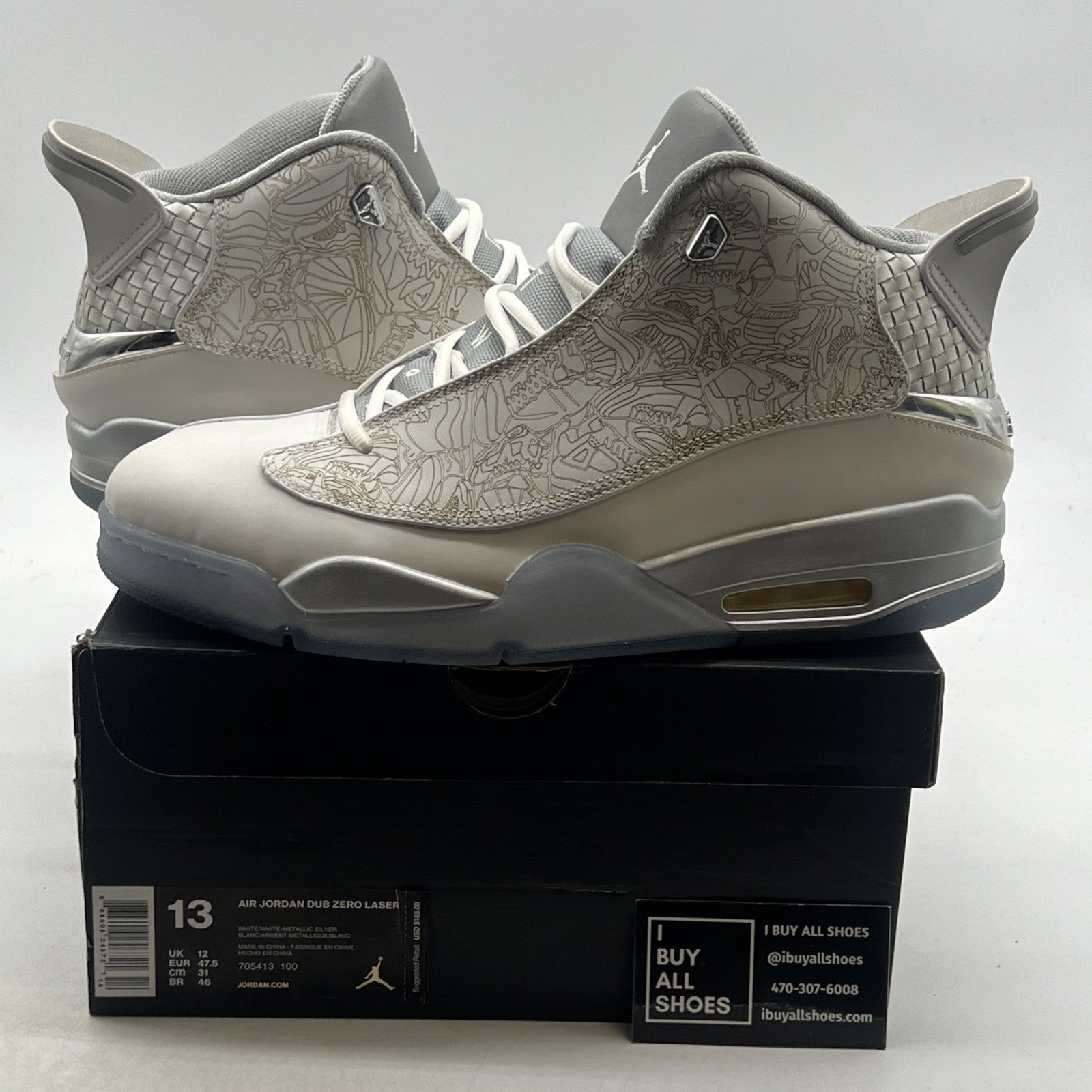Size 13 - Air Jordan Dub Zero Laser (705413-100)