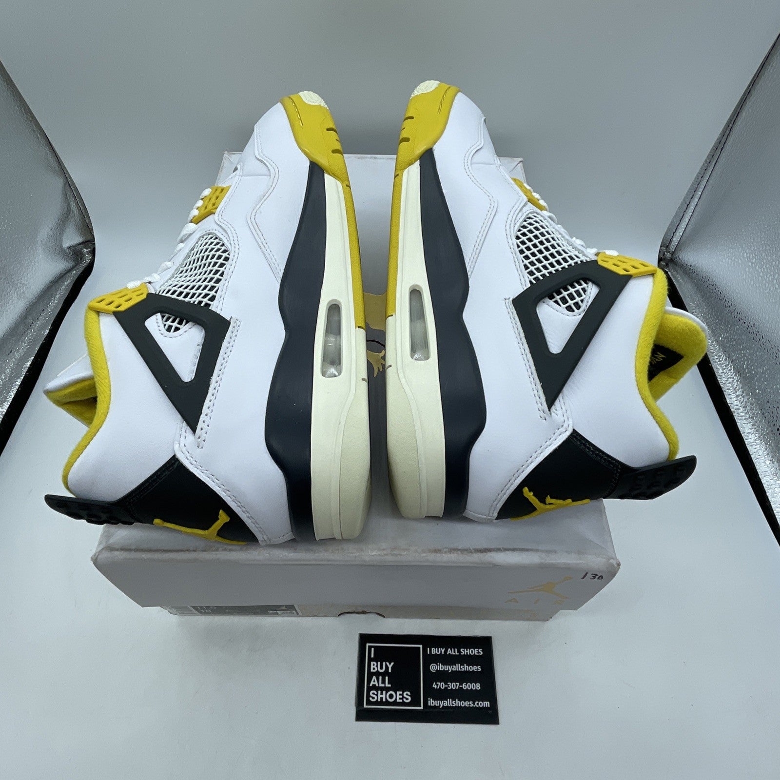 Size 11.5W - Air Jordan 4 Retro Vivid Sulfur (AQ9129-101)
