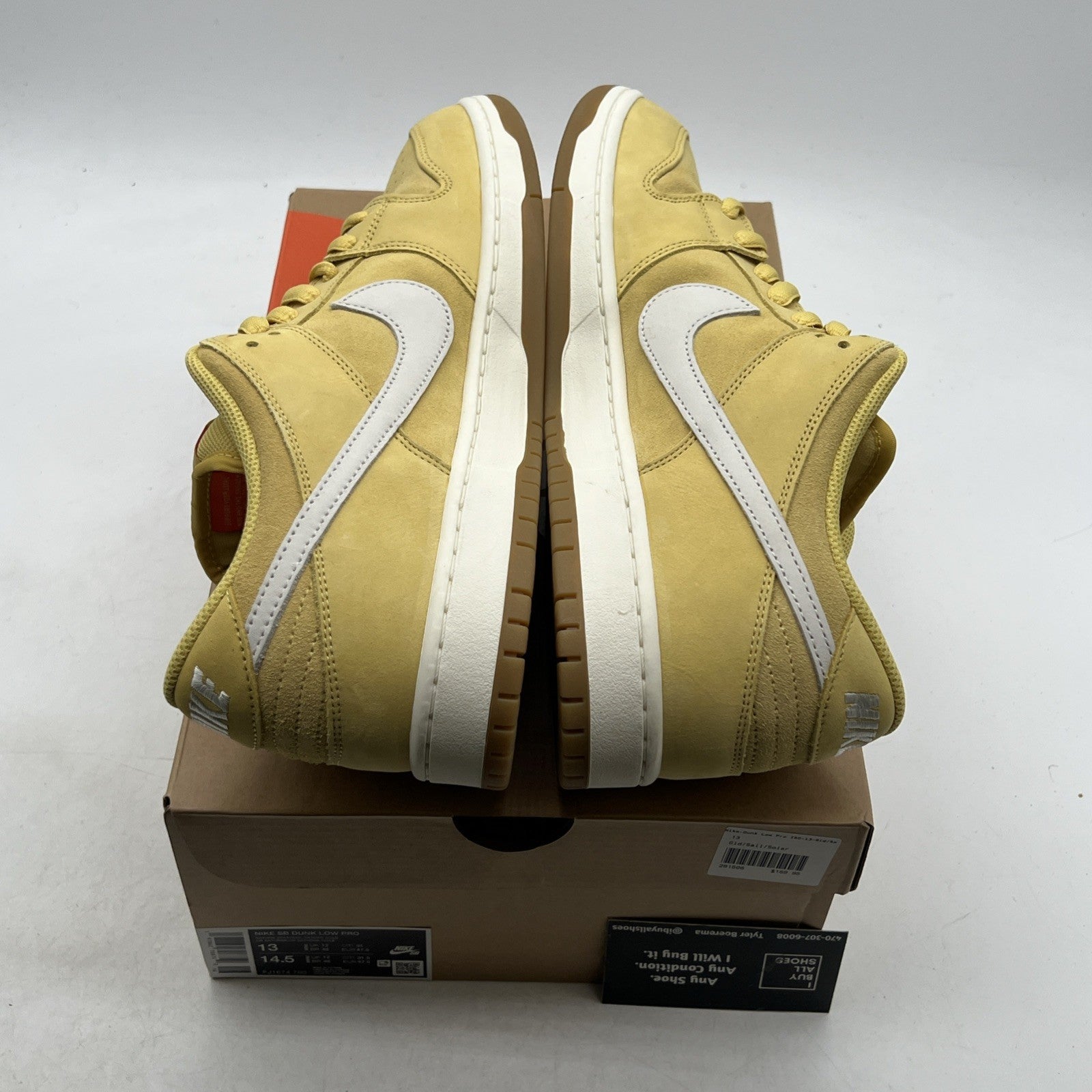 Size 13 - Nike SB Dunk Low Pro Saturn Gold / Sail - Saturn Gold (FJ1674-700)