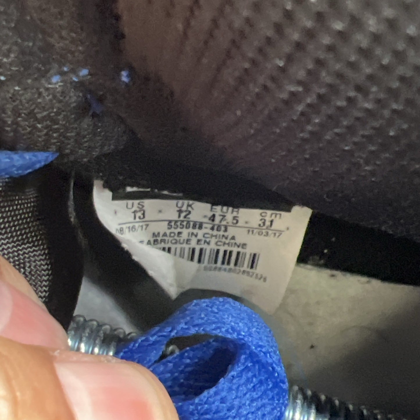 Size 13 - Air Jordan 1 Retro High OG Game Royal 2018 (555088-403)