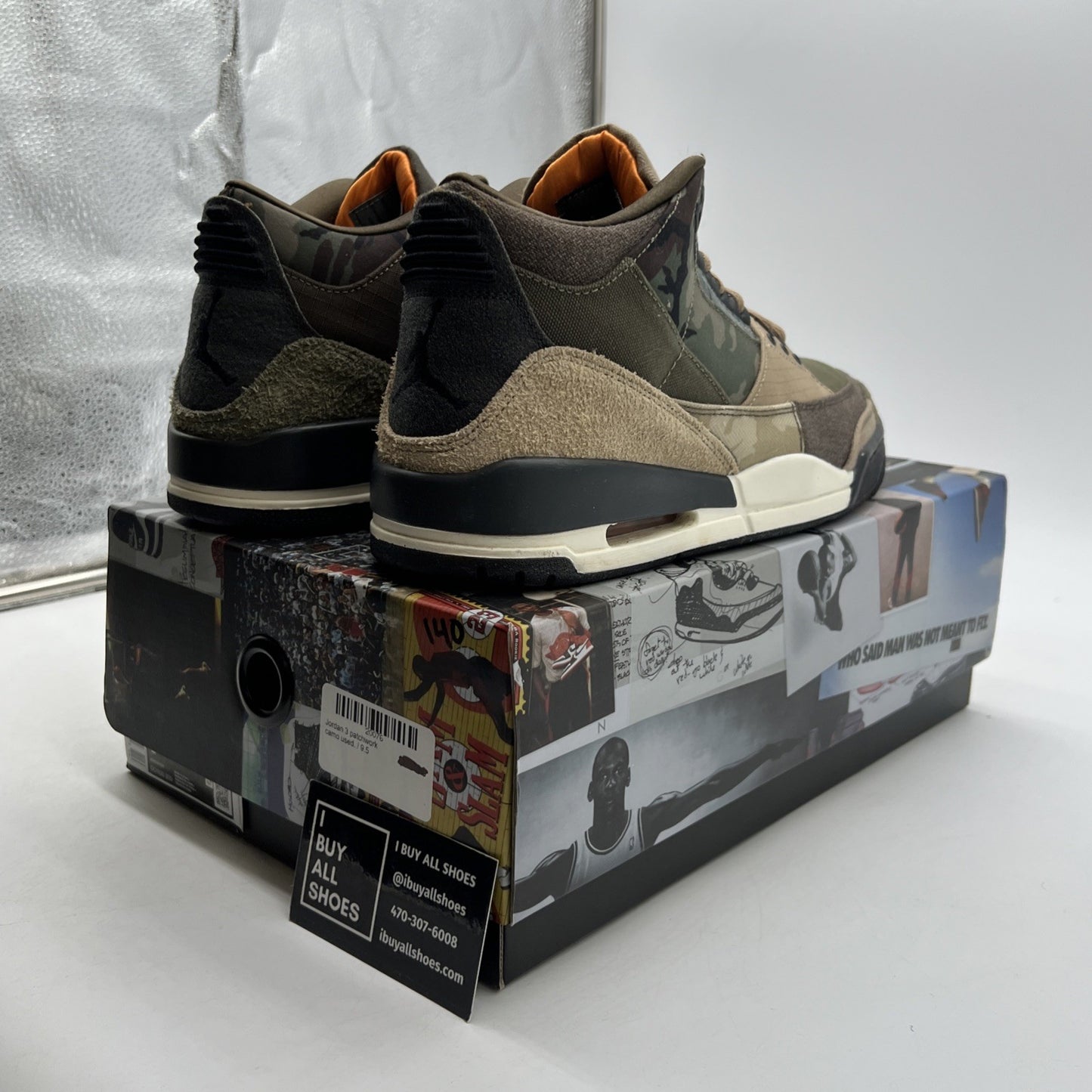 Size 9.5 - Air Jordan 3 Retro Patchwork 2021 (DO1830-200)