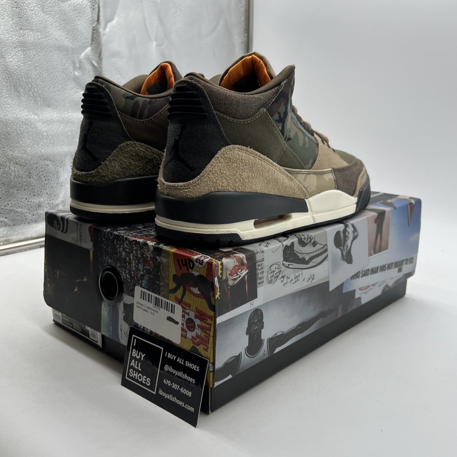 Size 9.5 - Air Jordan 3 Retro Patchwork 2021 (DO1830-200)