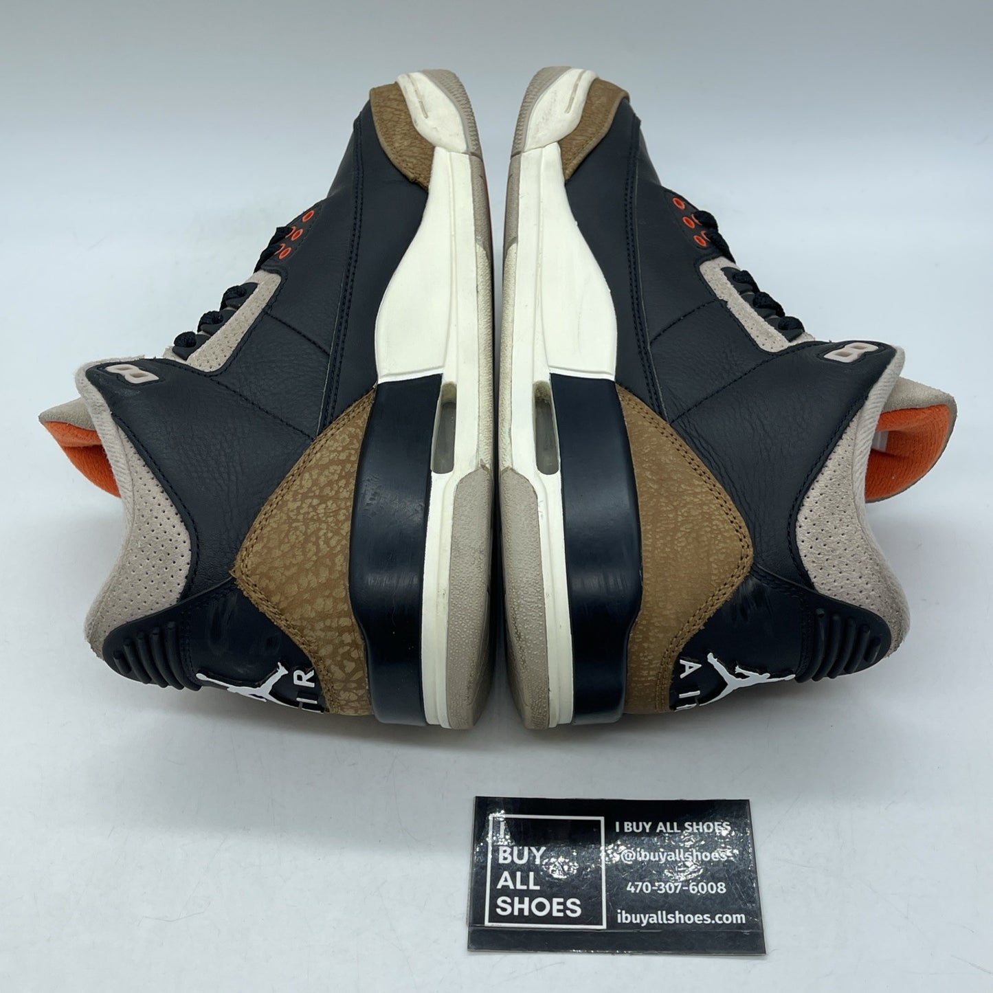 Size 8.5 - Jordan 3 Retro Mid Desert Elephant Black Brown Suede (CT8532-008)
