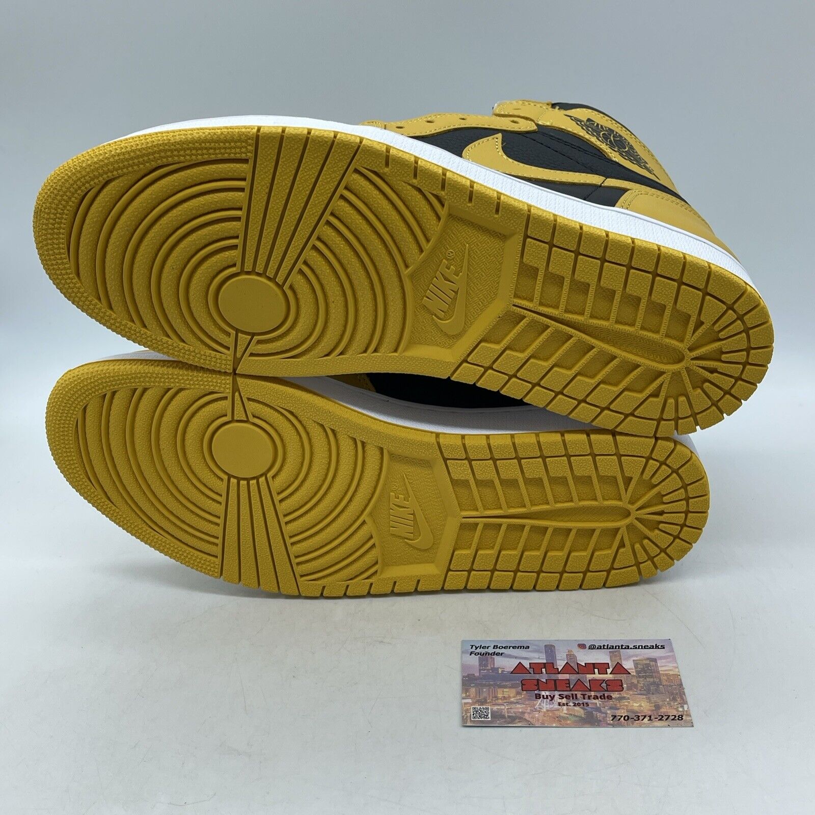 Size 10 - Jordan 1 Retro OG High Pollen Yellow Black White (555088-701)