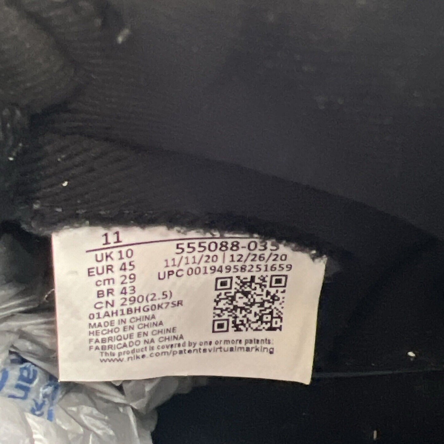 Size 11 - Jordan 1 Retro OG High Shadow 2.0 Black Grey Suede Leather(555088-035)