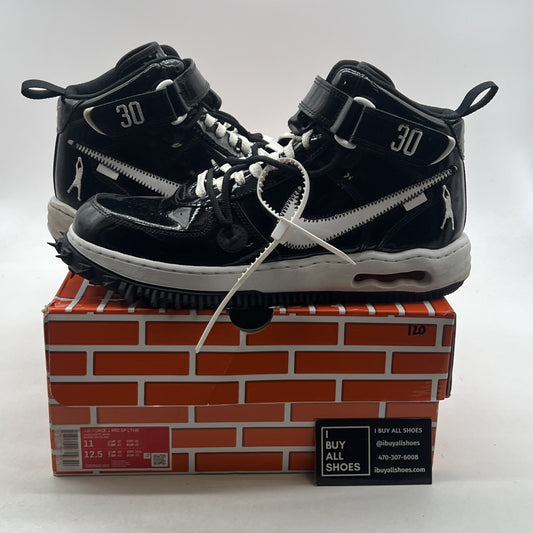 Size 11 - Nike Off-White x Air Force 1 SP Leather Mid Sheed (DR0500-001)