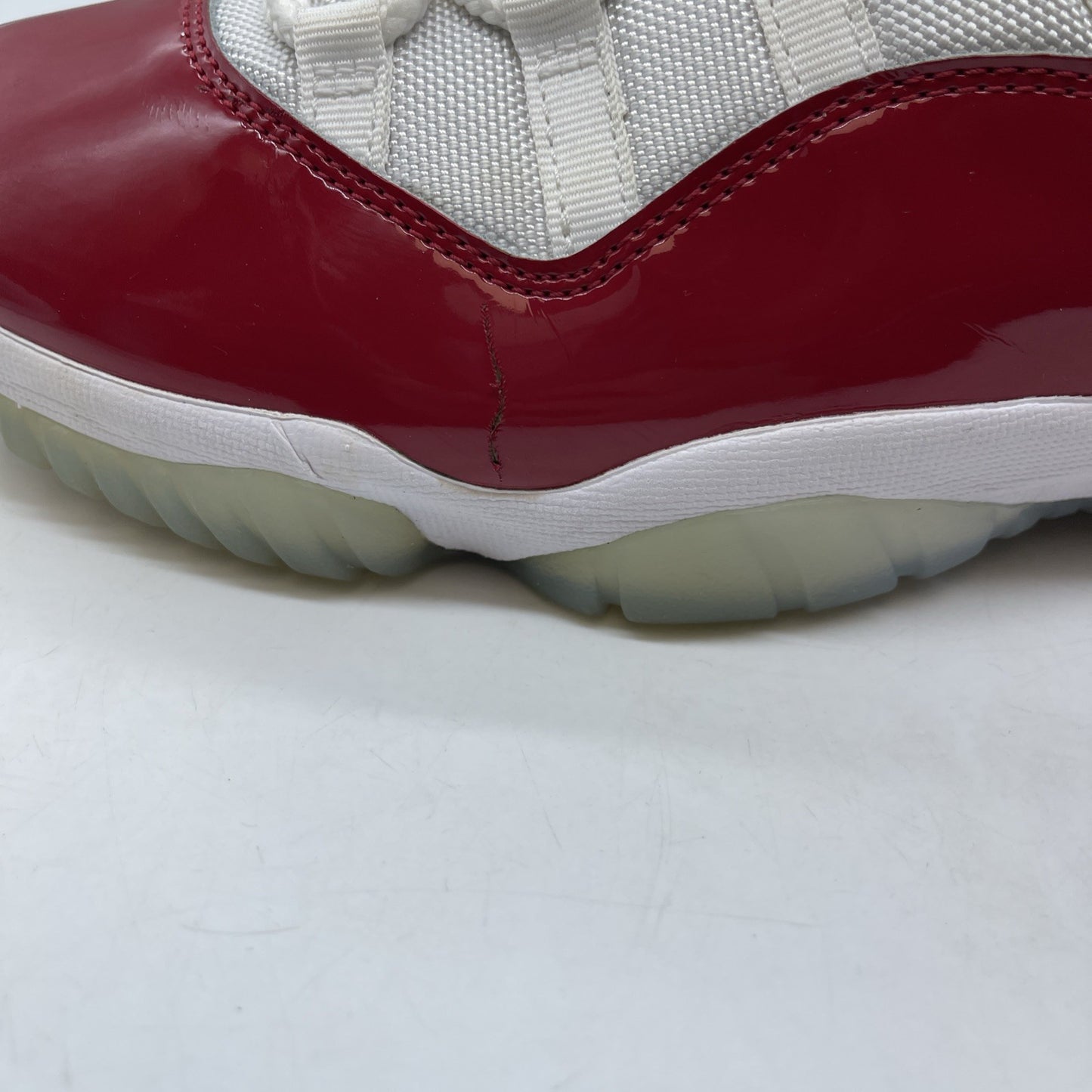 Size 10.5 - Jordan 11 Retro High Cherry White Red Suede Leather (CT8012-116)