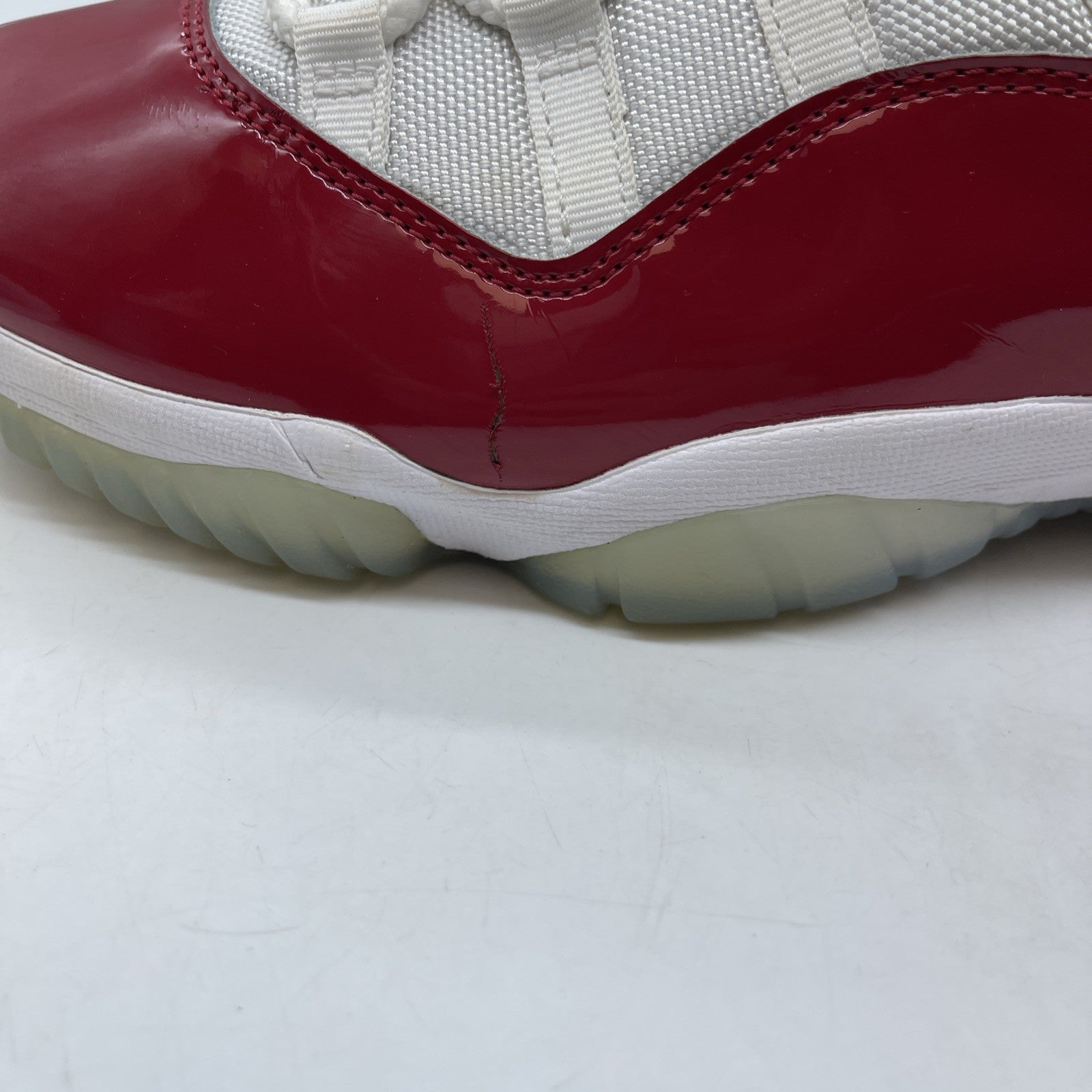 Size 10.5 - Jordan 11 Retro High Cherry White Red Suede Leather (CT8012-116)